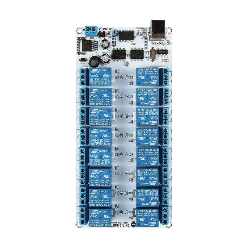 SainSmart 16-Channel 9-36V USB Relay Module - Image 5